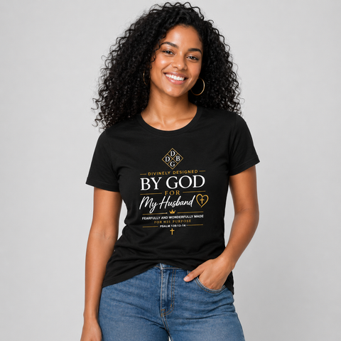 Divinely Designed for Him – Women’s Short-Sleeved T-Shirt
