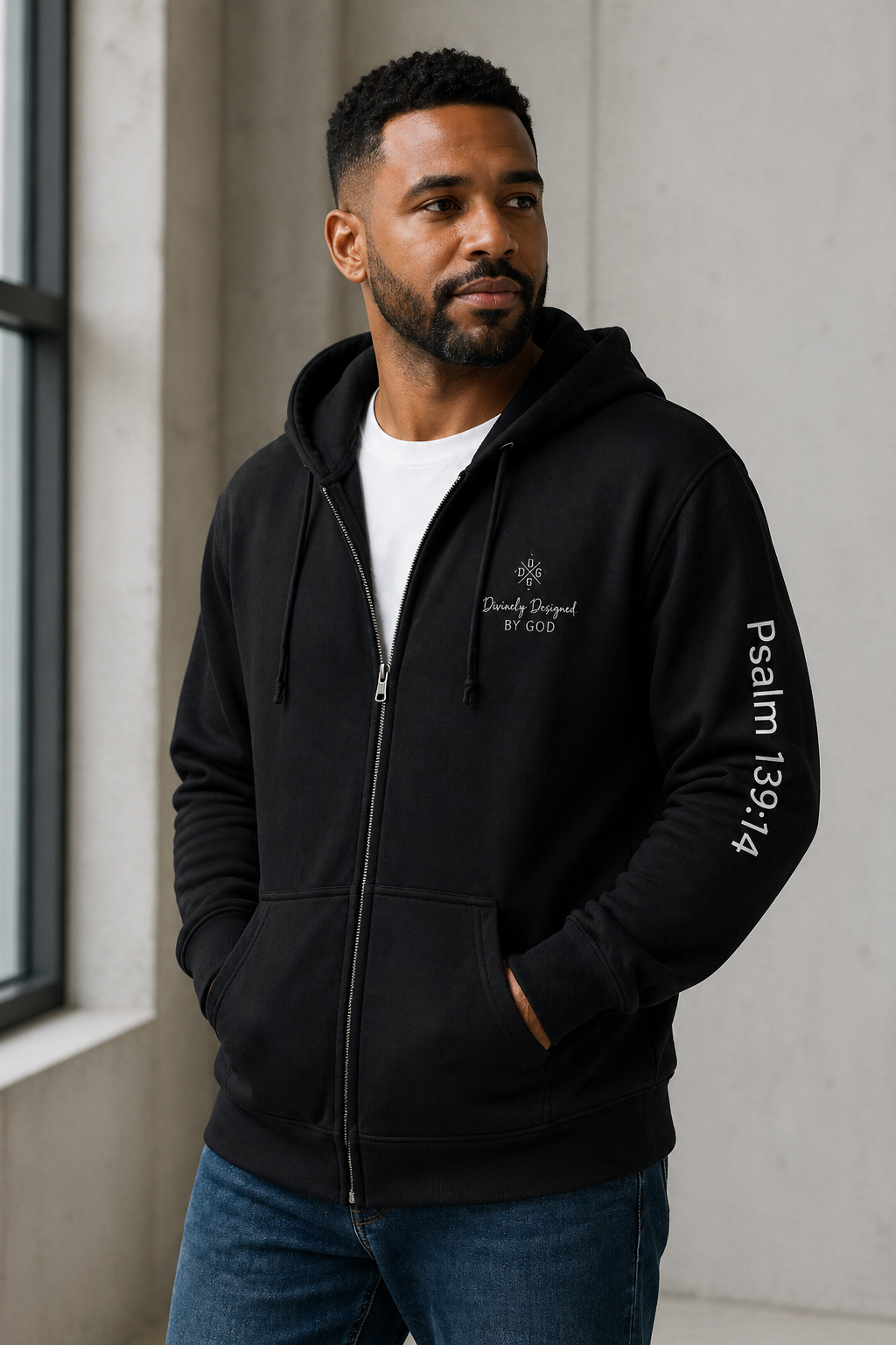 DDBG Men's Heavy Blend Zip Hoodie