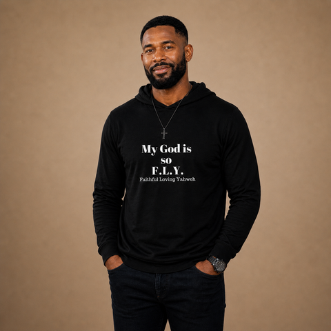 My God is so F.L.Y. - Unisex Hooded Long-sleeve Tee
