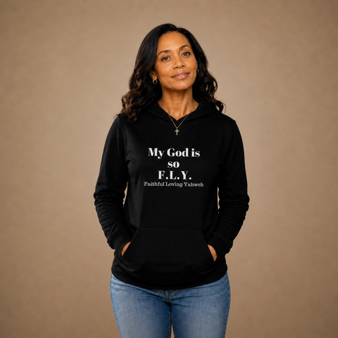 My God is so F.L.Y. - Unisex Hooded Long-sleeve Tee