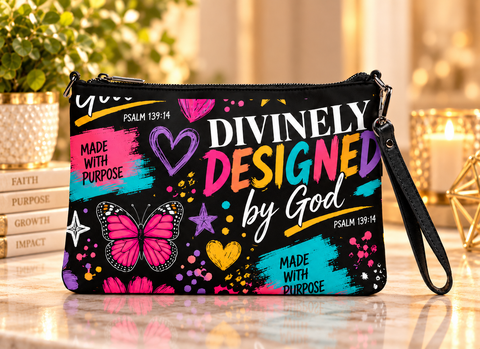 Divinely Designed by God Premium Crossbody Bag