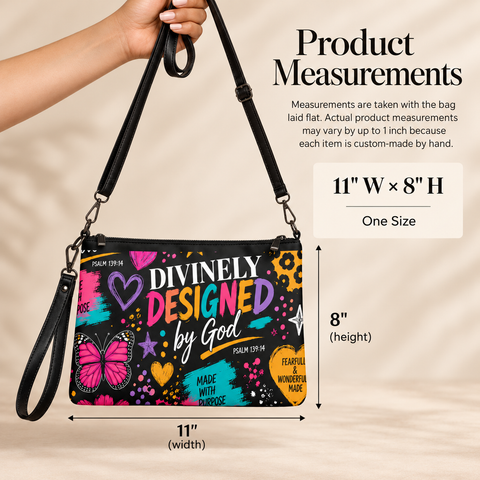Divinely Designed by God Premium Crossbody Bag