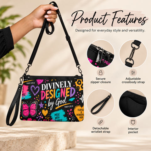 Divinely Designed by God Premium Crossbody Bag