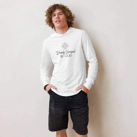 DDBG Logo - Hooded Long-sleeve Tee (White)